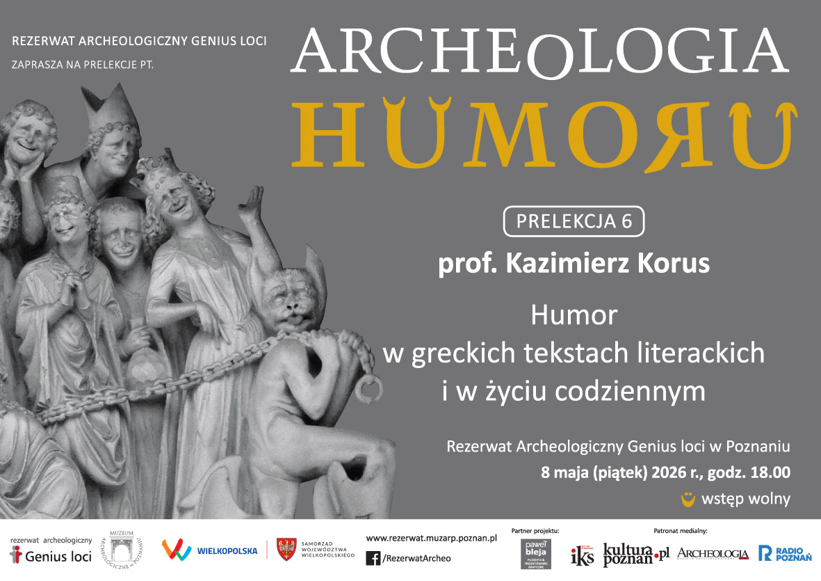 Archeologia humoru - 8.05.26 - Humor w greckich tekstach literackich i życiu codziennym (prof. Kazimierz Korus)