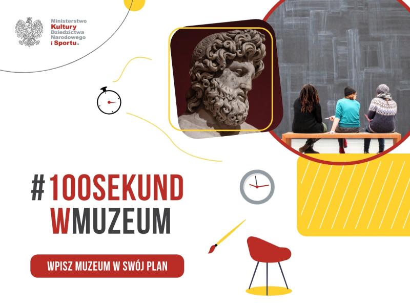 Konkurs #100SekundwMuzeum - inicjatywa Ministerstwa Kultury, Dziedzictwa Narodowego i Sportu (10-30 września 2021)